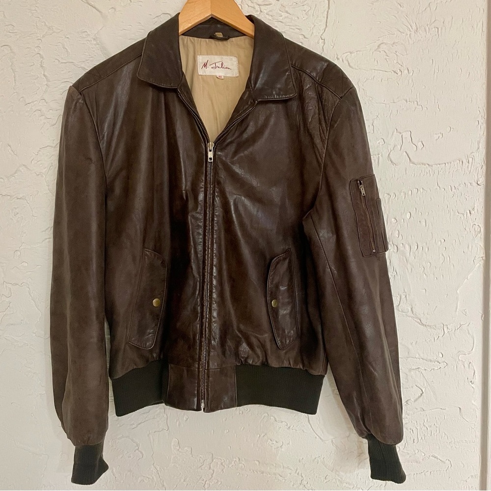 Vintage M. Julian leather bomber jacket Sz 40